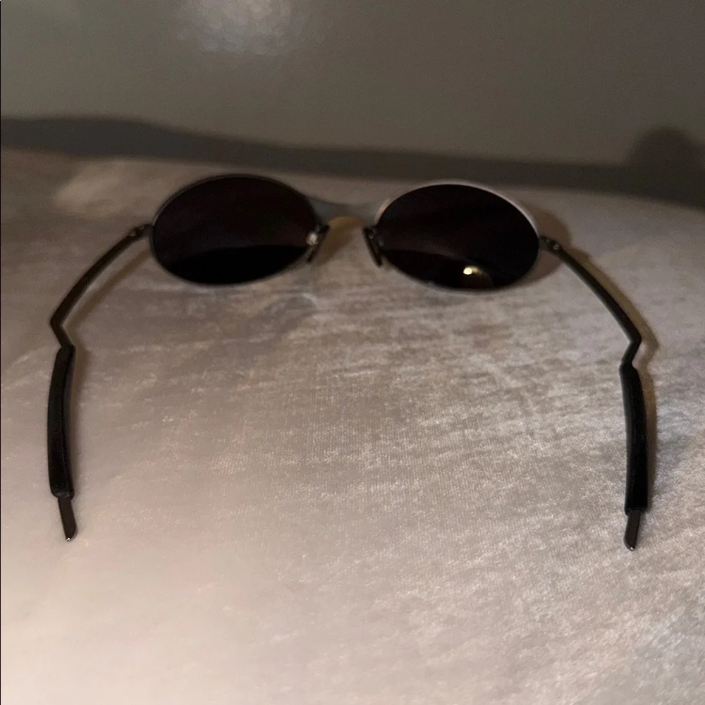 Oakley E Wire Titanium Gen 1.0 Vintage Metal Frame Silver Mirror Sunglasses